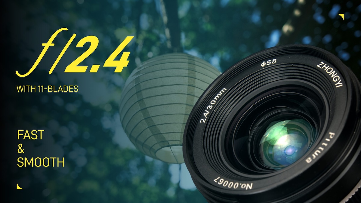 The Zhong Yi Pittura30mm f/2.4lens for GFX & XCD mount is now available for order