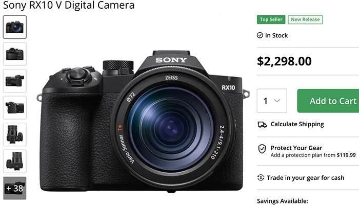 New Sony RX10 V now in Stock and shipping out in the US and Europe!