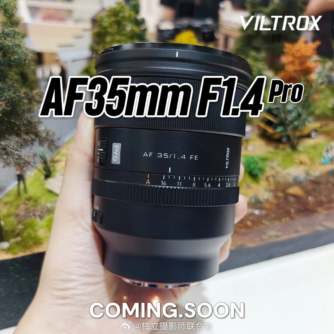 Images of the next three Viltrox lenses: 35mm f/1.4FF, 40mm and18mm f/1.2APS-C