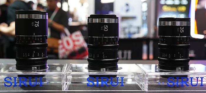 First images of the new SIRUI Saturn V2Full-Frame Anamorphic Lens Series