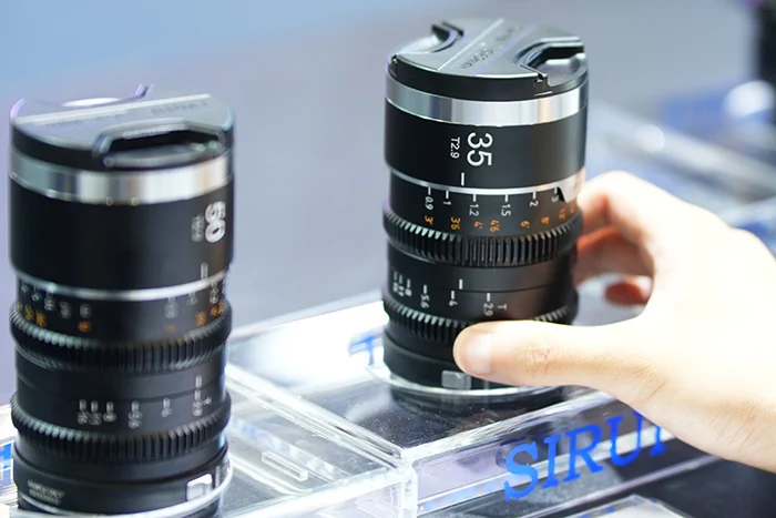 First images of the new SIRUI Saturn V2Full-Frame Anamorphic Lens Series