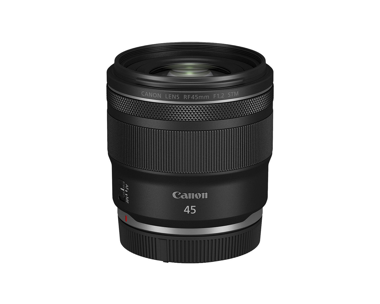 RF45mm F1.2 STM 官宣后的官方发布资料图，官方发布会资料