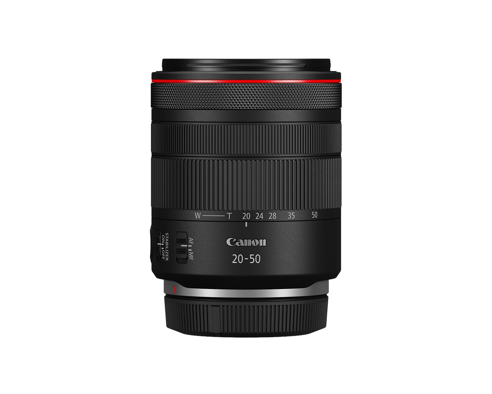 RF20-50mm F4 L PZ 官宣后的官方镜头图，官方发布会资料