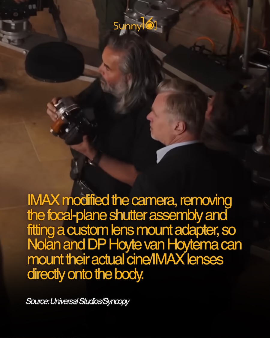 Christopher Nolan modified a Pentax6×7medium format camera to serve as a director’s viewfinder for The Odyssey movie