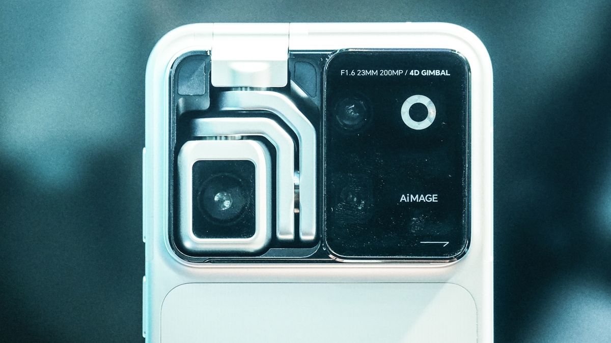 SHANGHAI, CHINA - JULY20 2026: A view of Honor's robot phone exhibited at the World AI Conference in Shanghai, China, Monday, July20, 2026. The smart phone features a fo