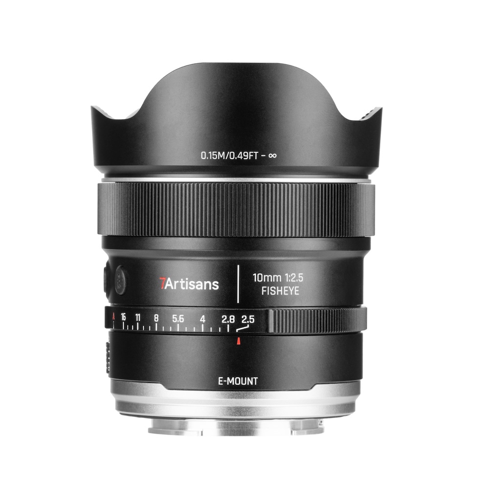 Additional information on the new7Artisans AF10mm f/2.5MAX full-frame fisheye lens
