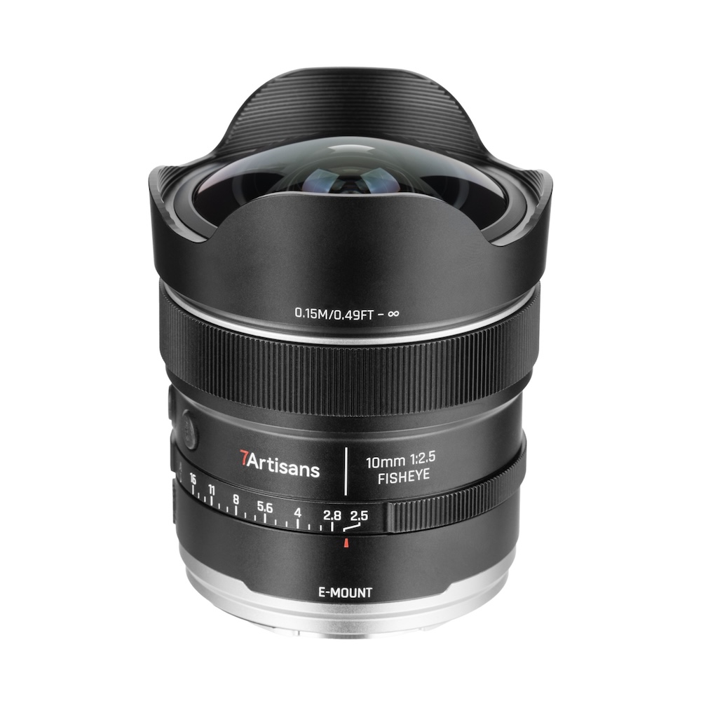 Additional information on the new7Artisans AF10mm f/2.5MAX full-frame fisheye lens